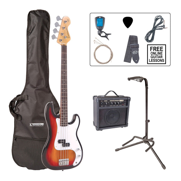 Encore E4 bass guitar 4/4 full size pack