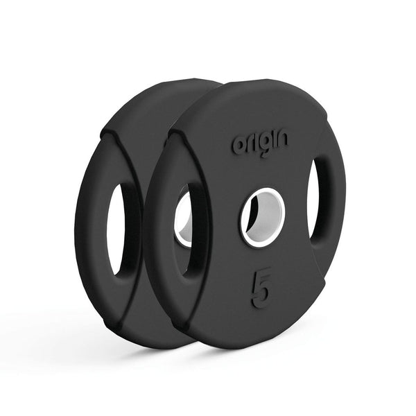 ORIGIN RUBBER OLYMPIC WEIGHT PLATE 5KG, PAIR