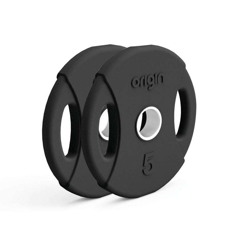 ORIGIN RUBBER OLYMPIC WEIGHT PLATE 5KG, PAIR