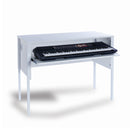 Monarch EF6003 keyboard desk - White with white steel legs