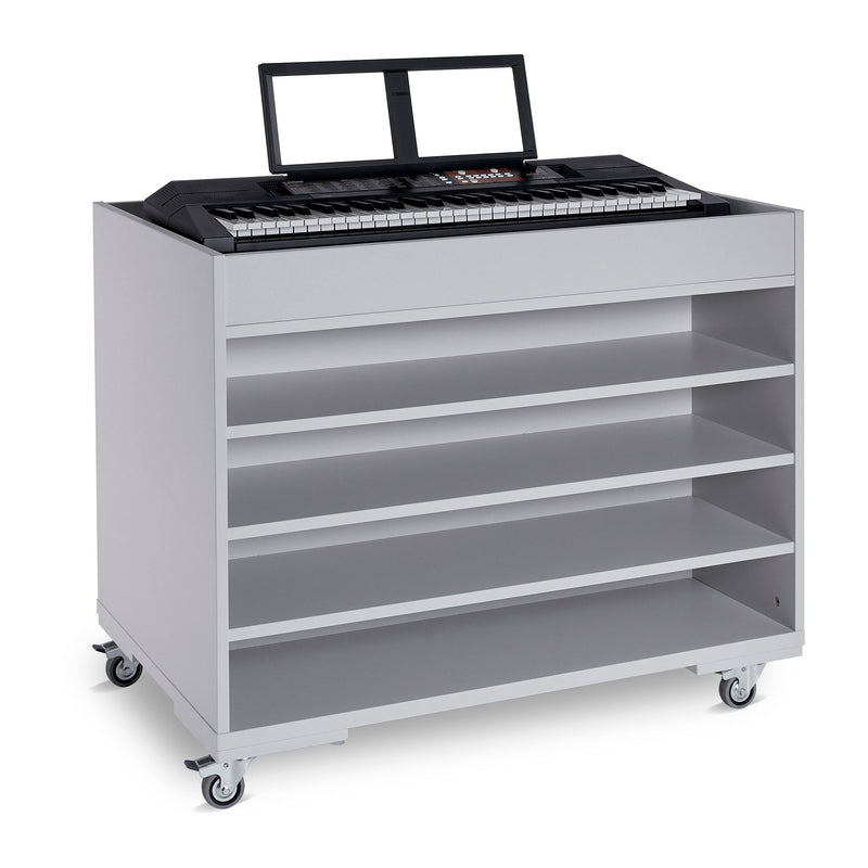 Monarch mobile keyboard storage trolley for up to 8 instruments - Keyboards up to 107cm