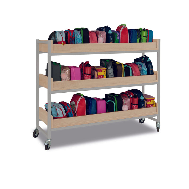 Monarch heavy duty large classroom storage trolley - Grey