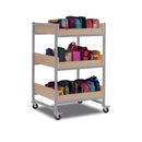 Monarch heavy duty medium classroom storage trolley - Grey