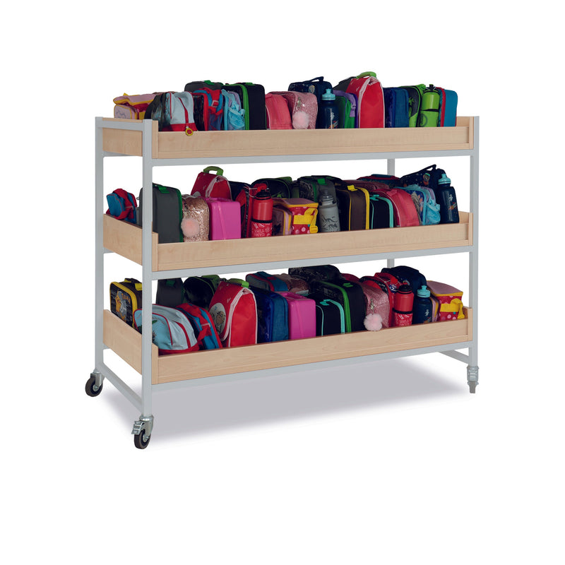 Monarch heavy duty extra large classroom storage trolley - Grey