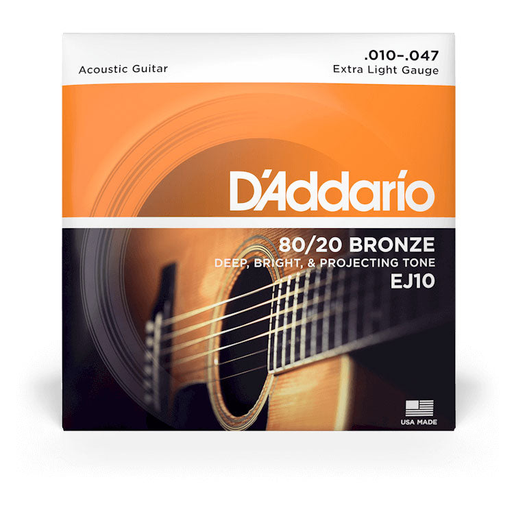 D'Addario 80-20 Bronze String Set - Extra Light