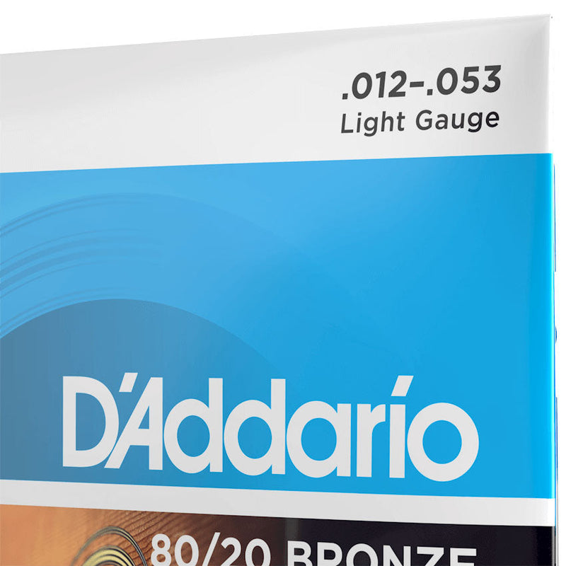 D'Addario 80-20 Bronze String Set - Light