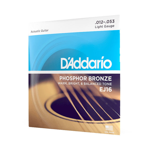 D'Addario Phosphor Bronze Acoustic Guitar String Set - Light