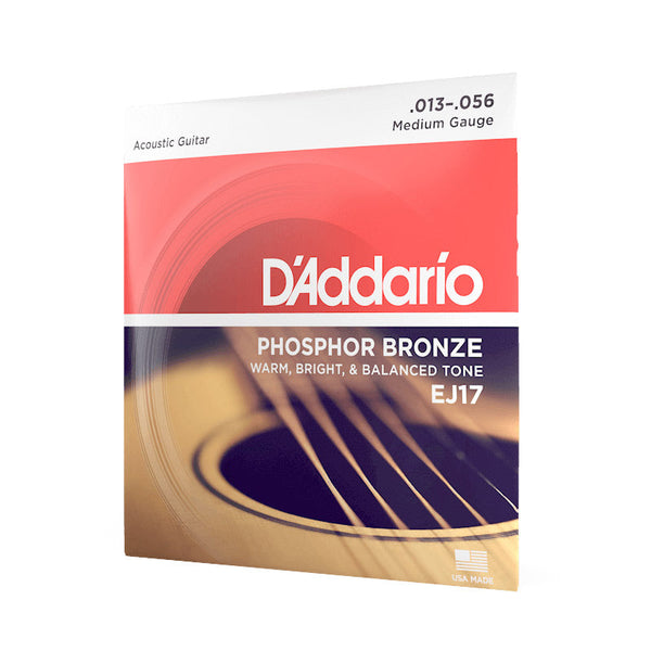 D'Addario Phosphor Bronze Acoustic Guitar String Set - Medium