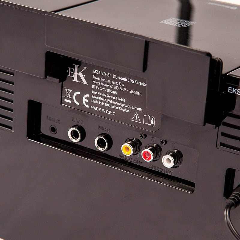 Easy Karaoke Bluetooth portable karaoke system with LED light effects