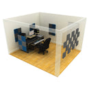 EQ acoustics 60cm foam acoustic tile pack of 8 - Electric blue