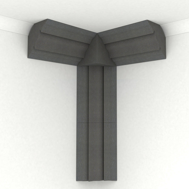 EQ Acoustics corner acoustic cube (pack of 2) - Charcoal grey