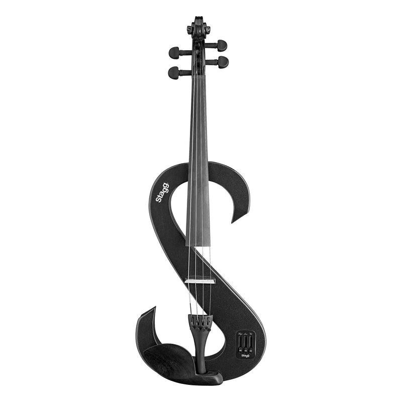 Stagg 4/4 electric viola outfit - black