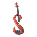 Stagg Silent S Shaped Electric Violin - Metallic Red