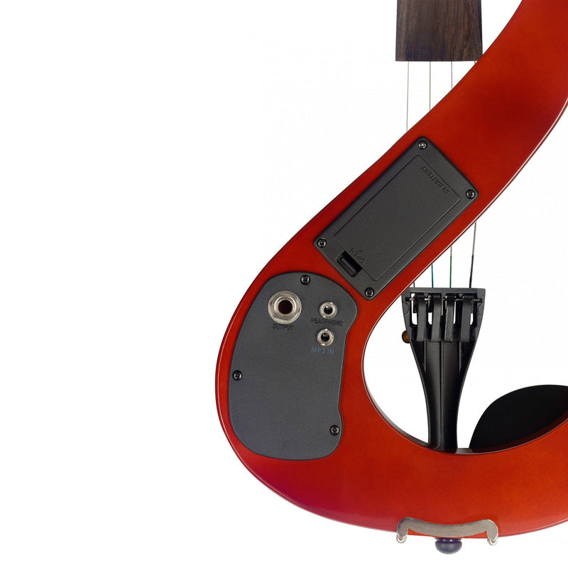 Stagg silent s-shaped electric violin outfit - Violin burst