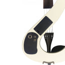 Stagg silent s-shaped electric violin outfit - White