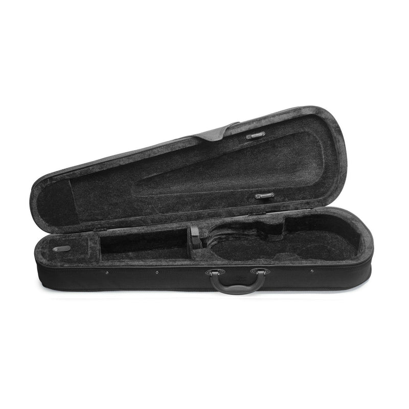 Stagg silent traditionally shaped electric violin outfit - Black