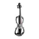 Stagg silent traditionally shaped electric violin outfit - Black