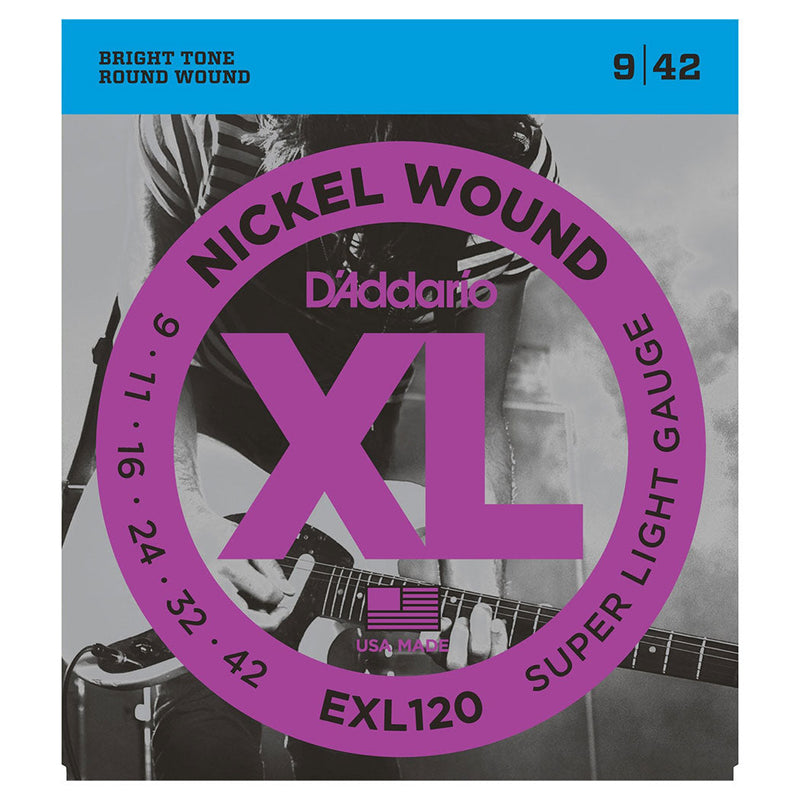 D'Addario XL electric guitar strings - Super light (09-42)