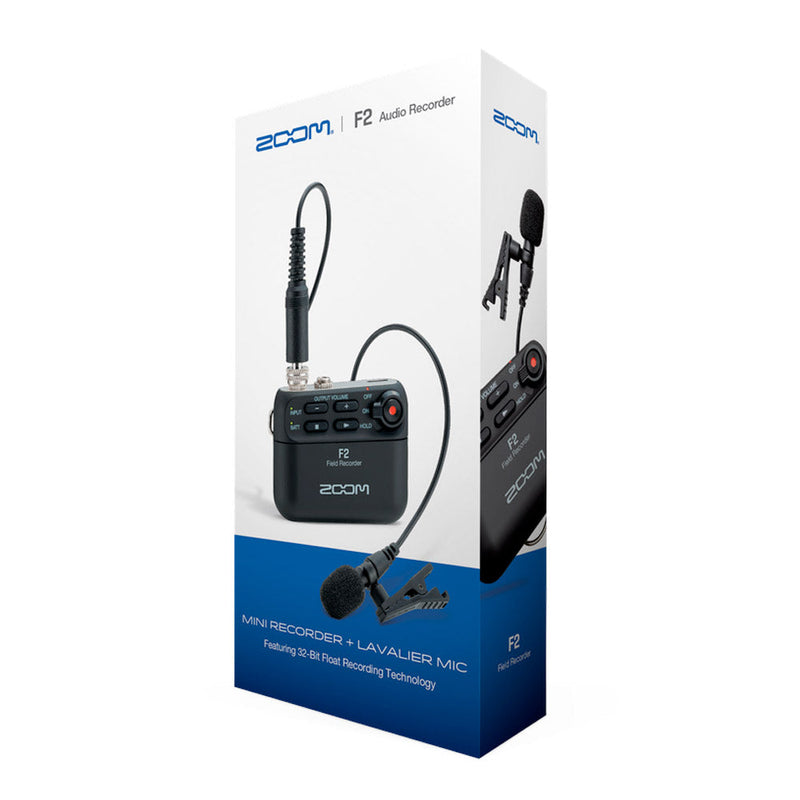 Zoom F2 field recorder and lavalier mic - (with Bluetooth)