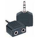 Budget Splitter With 3.5Mm Stereo Plug To 2 X 3.5Mm Stereo Sockets