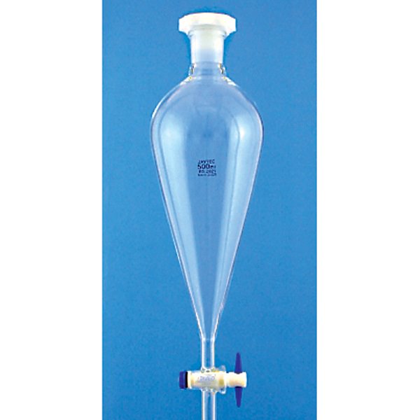 Funnel, Separating, Conical, PTFE Stopcock, 100ml (Each)