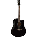 Yamaha FGX800CII 4/4 dreadnought cutaway electro-acoustic guitar - Black gloss