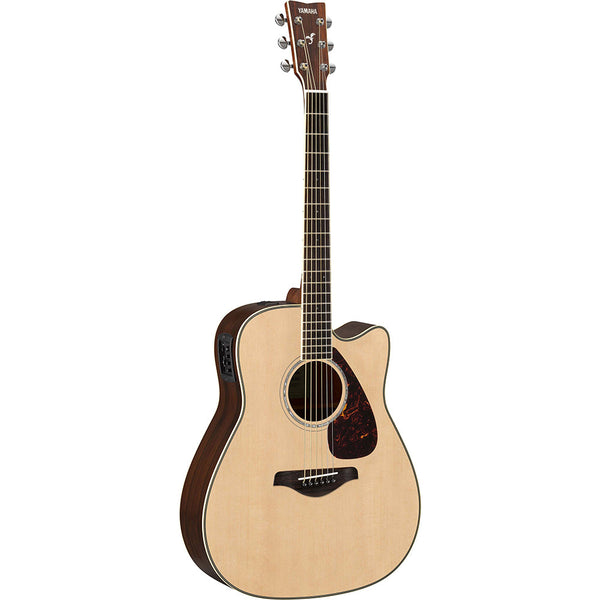 Yamaha FGX830C 4/4 cutaway electro-acoustic guitar in gloss - Natural