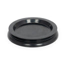 Rubber castor cup for upright and grand pianos - black