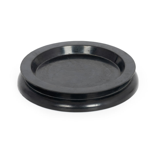 Rubber castor cup for upright and grand pianos - black