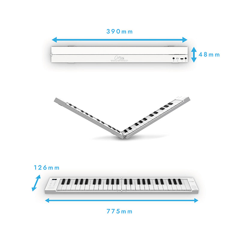 Carry-on 49-key foldable portable piano