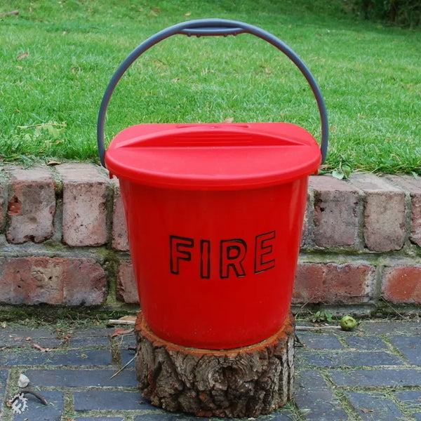 Plastic Fire Bucket with Lid