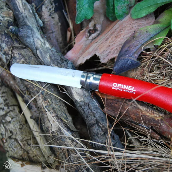 No 7 Opinel Round Ended Knife (Red)