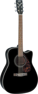 Yamaha FX370C 4/4 dreadnought cutaway electro-acoustic guitar in gloss - Black