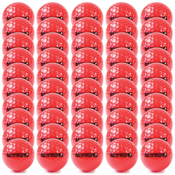 MASTERPLAY LEISURE GOLF BALL RED, SET OF 50