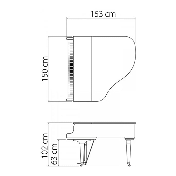 Kawai GL-10 grand piano - Polished White