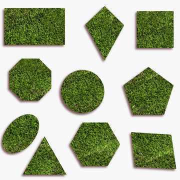 Grass Shapes (set of 10)