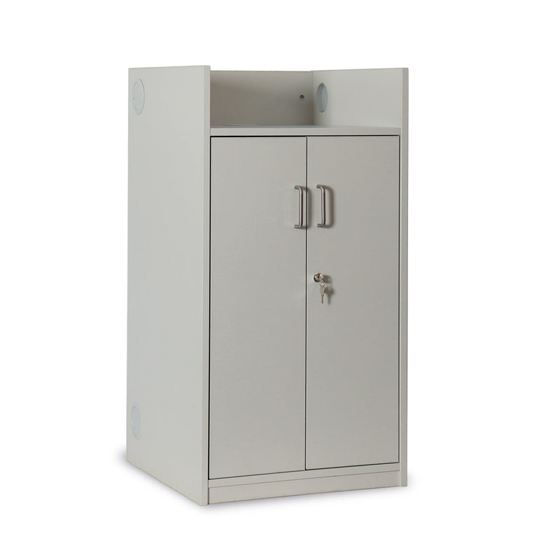 Monarch classic lectern with lockable storage - Grey