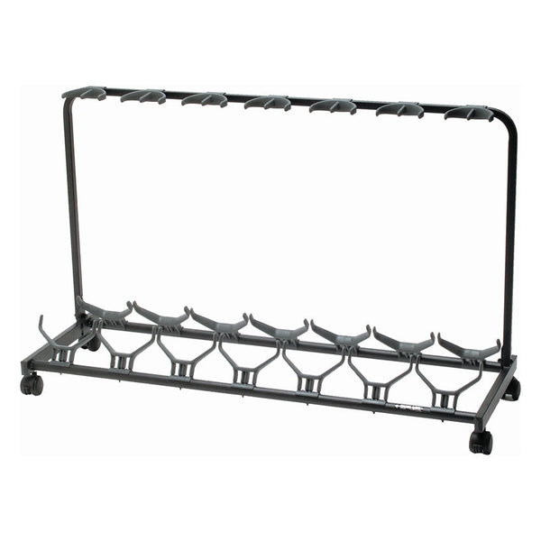 Quiklok universal guitar rack with castors - 7 guitars