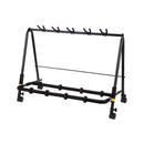Hercules 5 guitar rack stand with castors