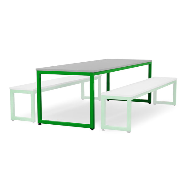 Monarch dining table with grey top - Apple green / A1