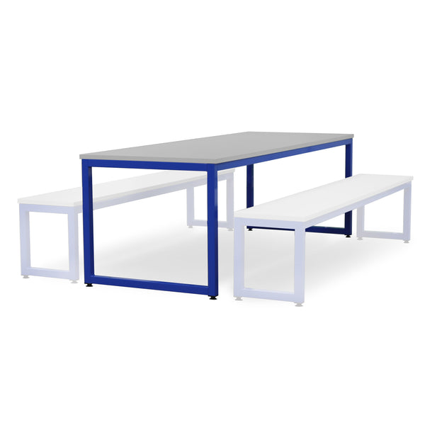 Monarch dining table with grey top - Blue / A1