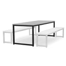 Monarch dining table with grey top - Dark grey / A1