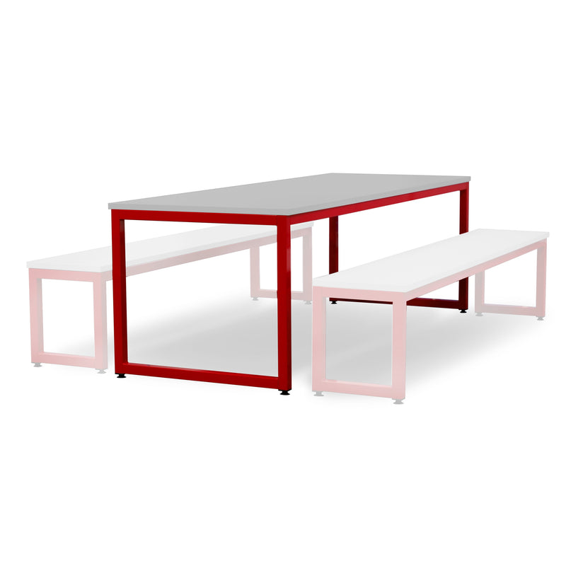 Monarch dining table with grey top - Red / A1