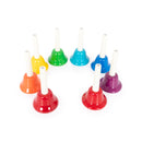 Percussion Workshop Pack Of 8 Coloured Hand Bells