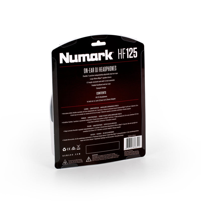 Numark Stereo Headphones With 3.5Mm Jack Plug And 6.35Mm Adaptor
