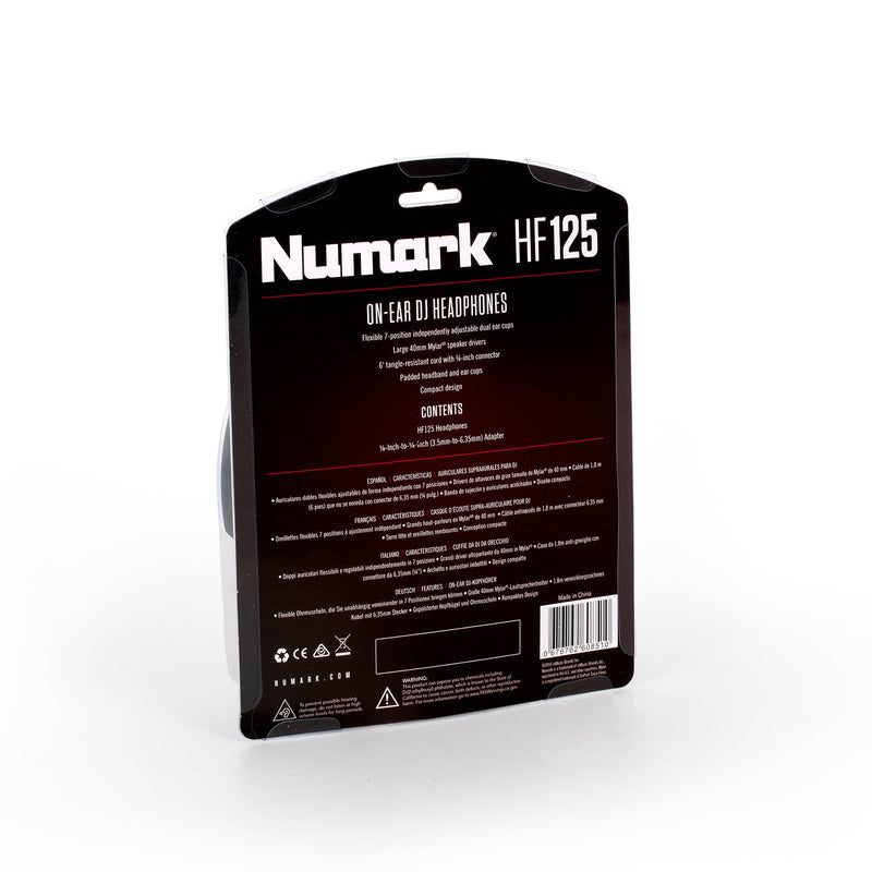 Numark Stereo Headphones With 6.35Mm Plug