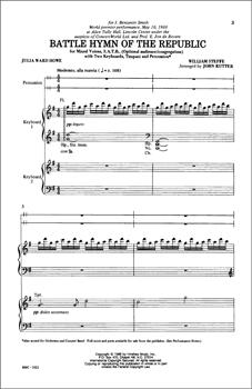 Rutter Battle Hymn Of The Republic