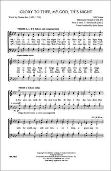 Rutter Glory to Thee, My God, This Night SATB
