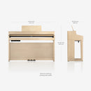 Roland HP702 digital piano - White