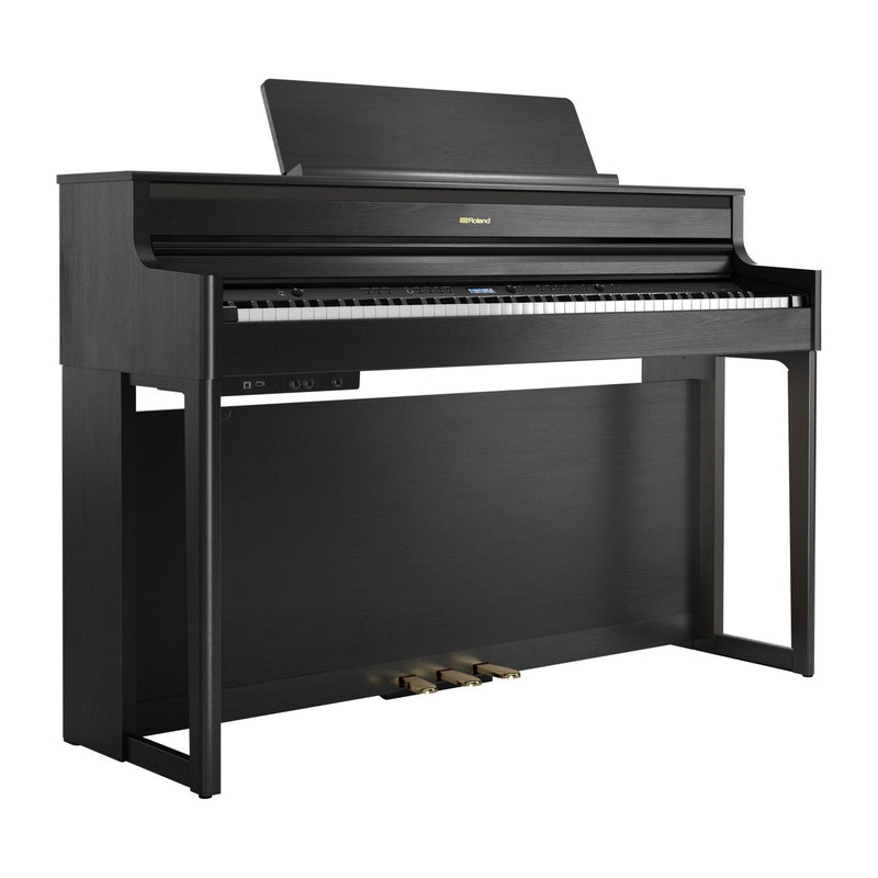 Roland HP704 digital piano - Charcoal black